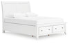 Trulani Queen Sleigh Storage Bed