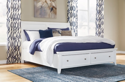 Trulani King Sleigh Storage Bed