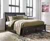 Bambori California King Sleigh Storage Bed