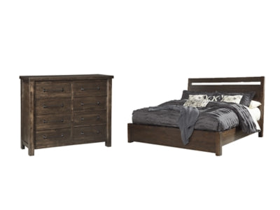 Starmore California King Panel Bed, Dresser and Mirror