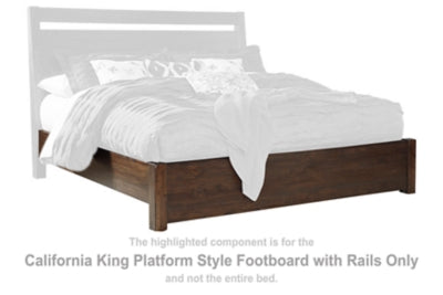 Starmore California King Platform Style Footboard with Rails