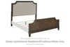 Veramond Queen Upholstered Headboard/Footboard/Slats