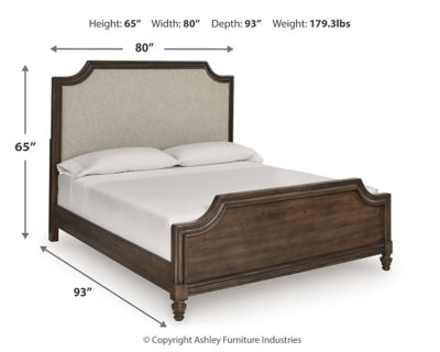 Veramond California King Upholstered Panel Bed
