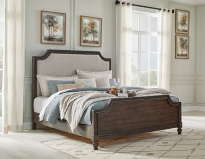 Veramond California King Upholstered Panel Bed