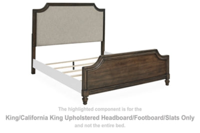 Veramond King/California King Upholstered Headboard/Footboard/Slats