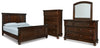Porter California King Panel Bed, Dresser, Mirror and Chest