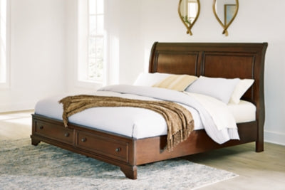 Trellington Queen Sleigh Storage Bed