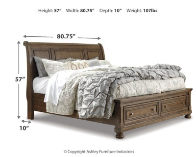 لوح رأس سرير Flynnter King/California King Sleigh