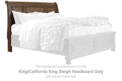 لوح رأس سرير Flynnter King/California King Sleigh