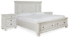 Robbinsdale King Storage Bed and 2 Nightstands