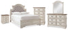 Realyn Full Panel Bed, Dresser, Mirror, Chest and Nightstand