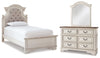 Realyn Twin Bed, Dresser and Mirror