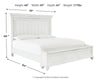 Kanwyn Queen Panel Bed with Storage Bench