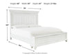 Kanwyn King Panel Bed with Storage Bench