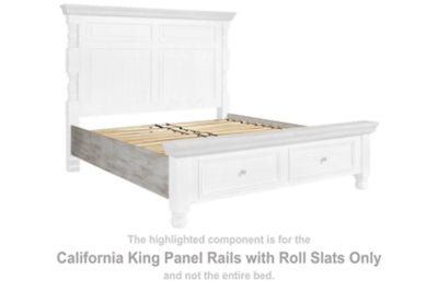 قضبان لوحة Havalance California King مع شرائح دوارة