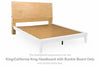 لوح رأس سرير شيربانا كينج/كاليفورنيا كينج مع لوح سرير بطابقين
