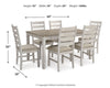 Skempton Dining Table and Chairs (Set of 7)