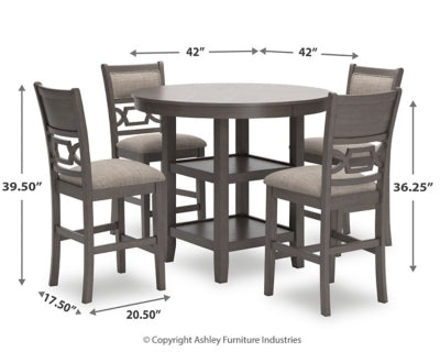 Wrenning Counter Height Dining Table and 4 Barstools (Set of 5)