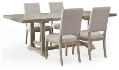 Vallardia Dining Table and 4 Chairs