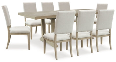 Vallardia Dining Table and 8 Chairs