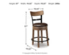 Pinnadel Counter Height Bar Stool