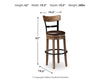 Pinnadel Bar Height Bar Stool