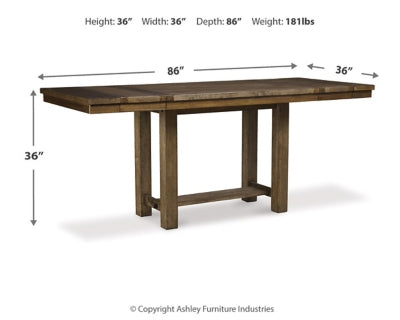Moriville Counter Height Dining Extension Table