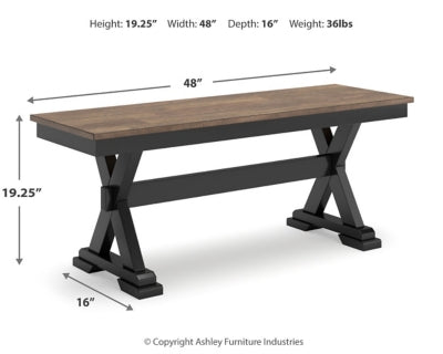 Wildenauer 50" Dining Bench