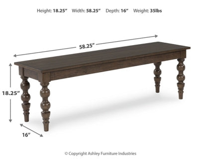 Veramond 58" Dining Bench