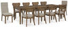Roanhowe Dining Table and 10 Chairs