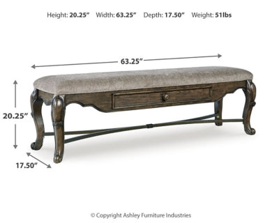 Maylee 63" Dining Bench
