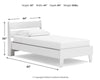 Socalle Twin Panel Platform Bed