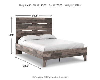 Neilsville Full Panel Platform Bed