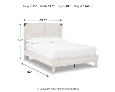 Shawburn Queen Crossbuck Panel Platform Bed