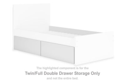 وحدة تخزين Onita Twin/Full Double Drawer