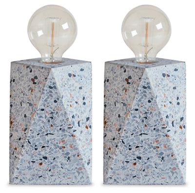 مجموعة مصباح طاولة من قطعتين