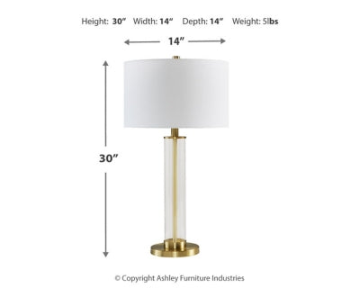 مصباح طاولة أورينمان (مجموعة من قطعتين)