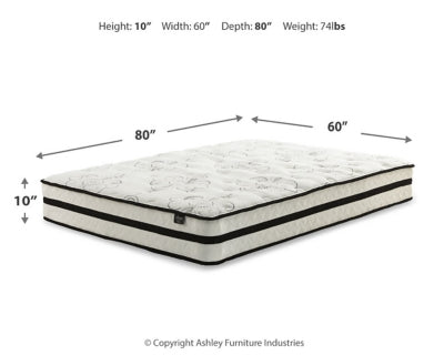 Chime 10 Inch Hybrid Queen Mattress in a Box