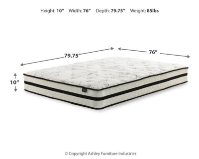 Chime 10 Inch Hybrid King Mattress in a Box