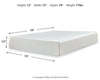 Chime 12 Inch Memory Foam King Mattress in a Box