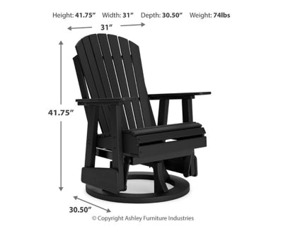 Hyland wave Outdoor Swivel Glider Chair