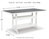 Transville Outdoor Counter Height Dining Table