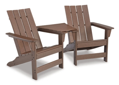 Outdoor Adirondack Chairs with Tete-A-Tete Connector