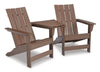 Outdoor Adirondack Chairs with Tete-A-Tete Connector