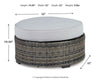 Harbor Court Ottoman with Cushion