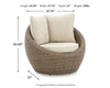 Danson Swivel Lounge with Cushion (Set of 2)