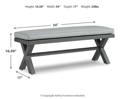 Elite Park Outdoor Bench with Cushion