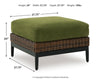 Horizon Hall Outdoor Ottoman with Cushion