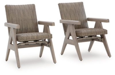 Carisbo Outdoor Rocking Arm Chair (Set of 2)