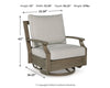 Rainier Ranch Outdoor Swivel Glider Chair with Cushion